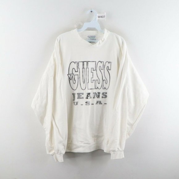 Vintage 90s Guess Jeans USA Distressed Sweatshirt